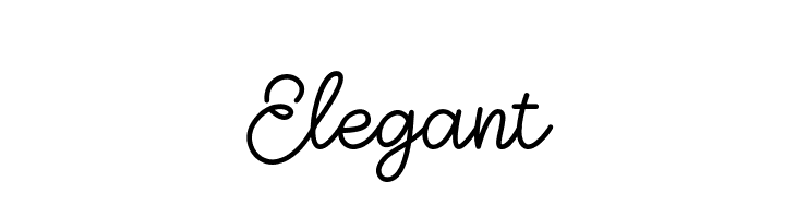 Elegant  font caratteri gratis