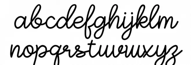 Elegant خط أحرف صغيرة