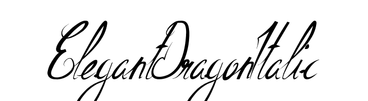 ElegantDragonItalic Font