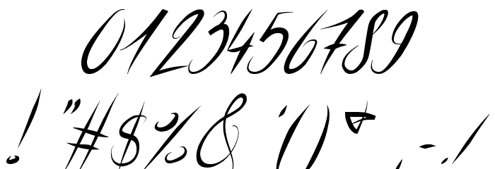 ElegantDragonItalic Font OTHER CHARS