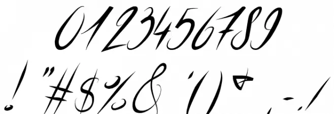 ElegantDragonItalic Font OTHER CHARS