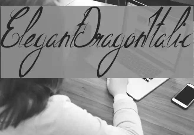 ElegantDragonItalic Font examples