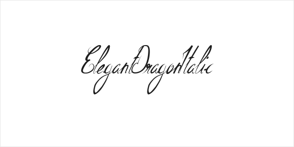 ElegantDragonItalic Logo