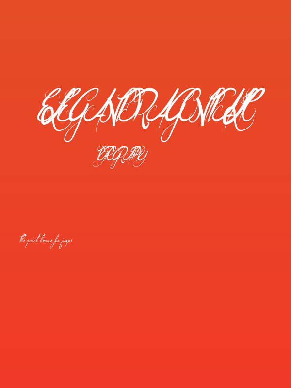ElegantDragonItalic Poster