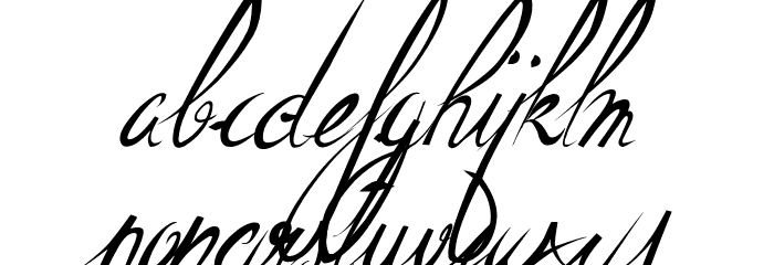 ElegantDragonItalic Font LOWERCASE