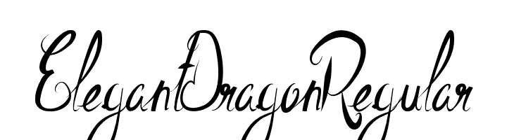 ElegantDragonRegular  Free Fonts Download