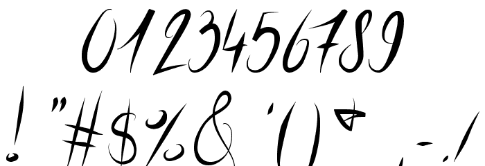 ElegantDragonRegular Font OTHER CHARS