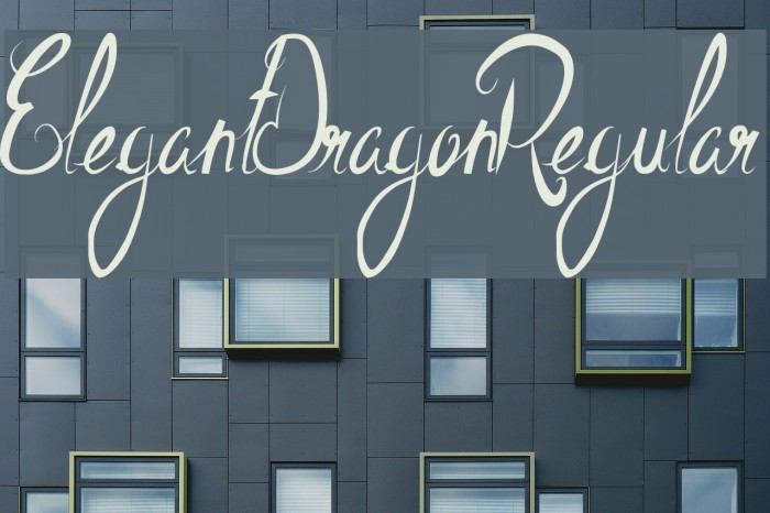 ElegantDragonRegular Font examples
