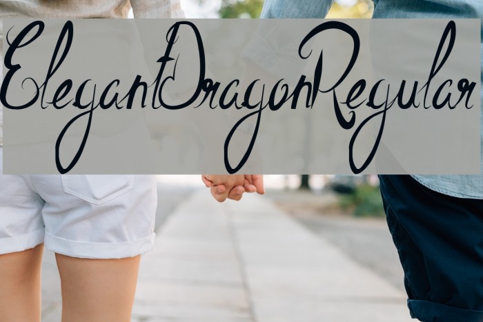 ElegantDragonRegular Font examples