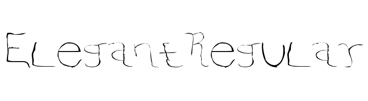 ElegantRegular  Free Fonts Download
