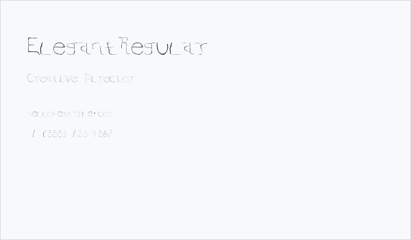 ElegantRegular Business Card