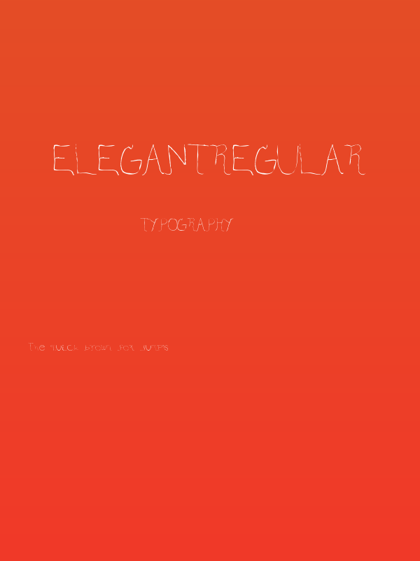 ElegantRegular Poster