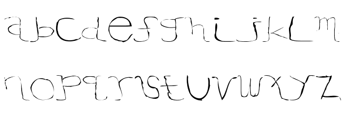 ElegantRegular Font LOWERCASE