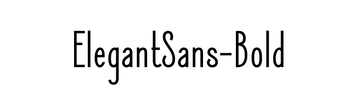 ElegantSans-Bold  Frei Schriftart Herunterladen