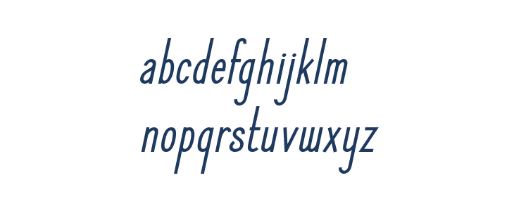 ElegantSans-BoldItalic Lowercase