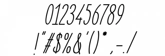 ElegantSans-Italic Font OTHER CHARS