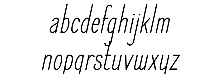 ElegantSans-Italic Font LOWERCASE
