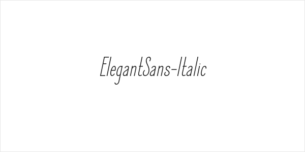 ElegantSans-Italic Logo