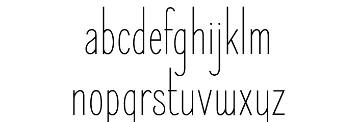 ElegantSans-Light Font LOWERCASE