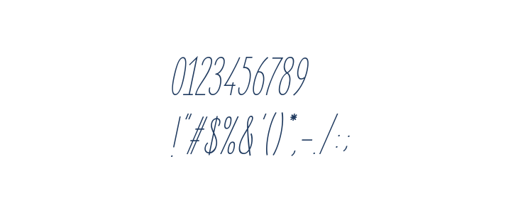 ElegantSans-LightItalic Other Characters