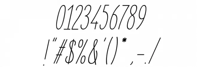 ElegantSans-LightItalic Font OTHER CHARS