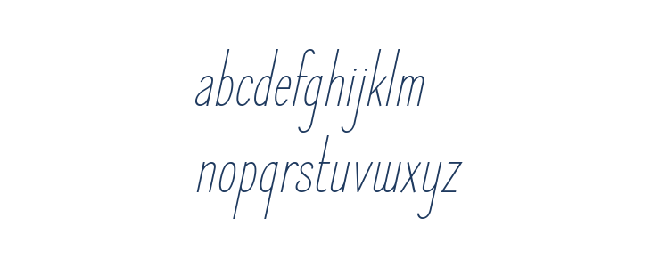 ElegantSans-LightItalic Lowercase