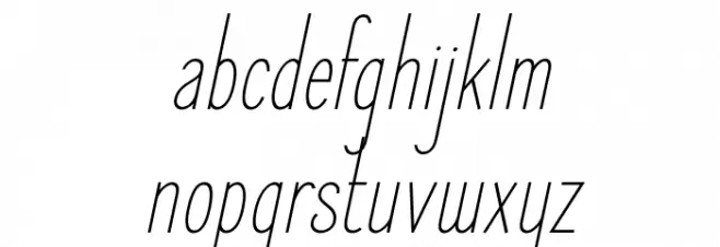 ElegantSans-LightItalic Caratteri MINUSCOLO