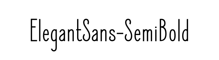 ElegantSans-SemiBold  नि: शुल्क फ़ॉन्ट्स डाउनलोड