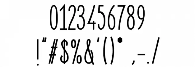 ElegantSans-SemiBold Font OTHER CHARS