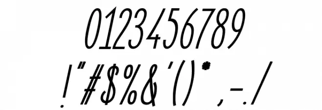 ElegantSans-SemiBoldItalic Font OTHER CHARS