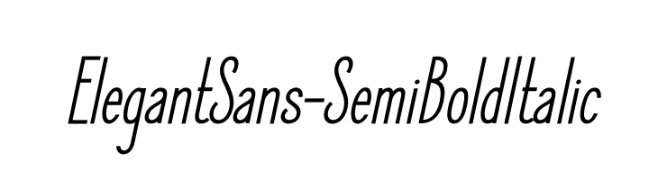 ElegantSans-SemiBoldItalic  नि: शुल्क फ़ॉन्ट्स डाउनलोड