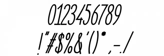 ElegantSans-SemiBoldItalic Font OTHER CHARS