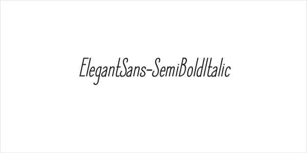 ElegantSans-SemiBoldItalic Logo