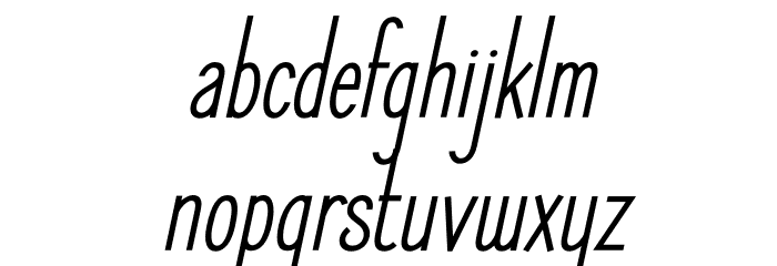 ElegantSans-SemiBoldItalic Font LOWERCASE