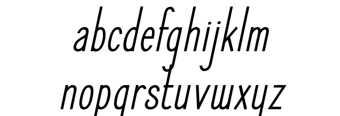 ElegantSans-SemiBoldItalic Font LOWERCASE