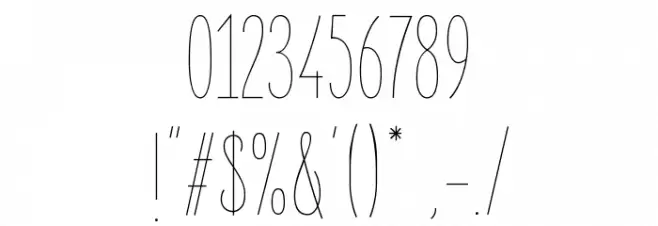 ElegantSans-Thin Font OTHER CHARS