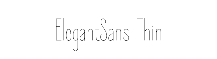 ElegantSans-Thin  لخطوط تنزيل