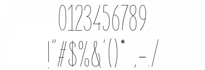 ElegantSans-Thin Font OTHER CHARS