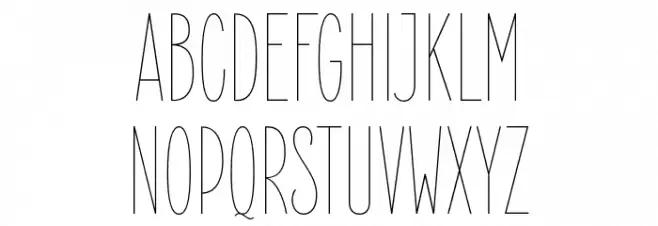 ElegantSans-Thin Schriftart Groß