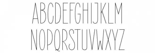 ElegantSans-Thin Schriftart Groß