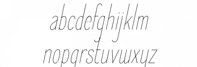 ElegantSans-ThinItalic Fuentes MINÚSCULAS