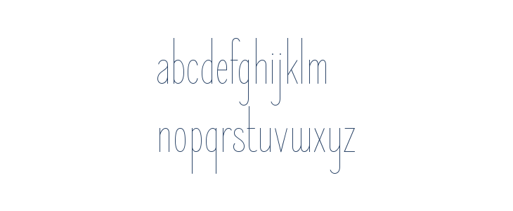 ElegantSans-Thin Lowercase