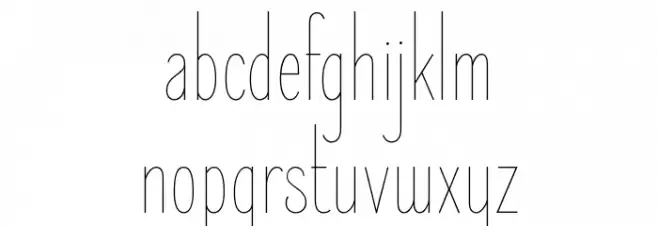 ElegantSans-Thin Caratteri MINUSCOLO