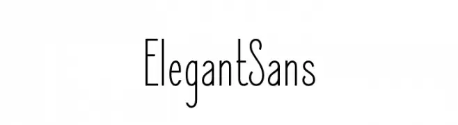 ElegantSans  免费字体下载