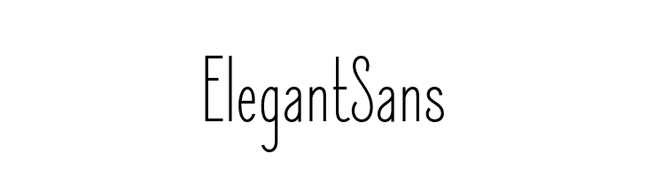 ElegantSans  font caratteri gratis