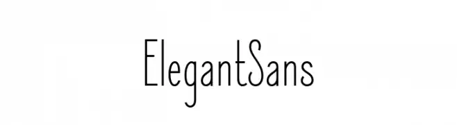 ElegantSans  免费字体下载