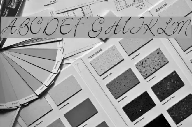 Elegant Font examples