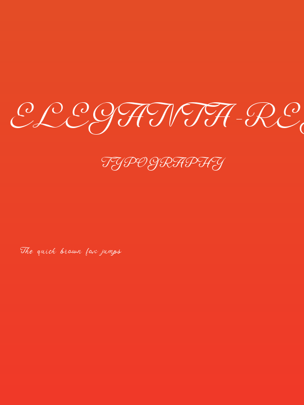 Eleganta-Regular Poster