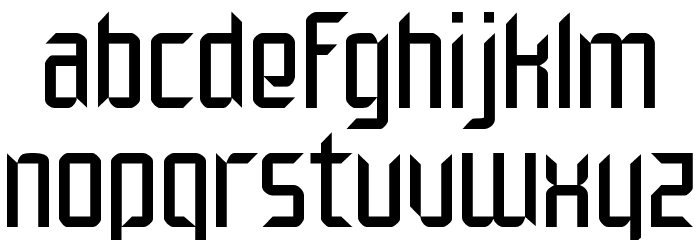 Elegante Normal Font LOWERCASE
