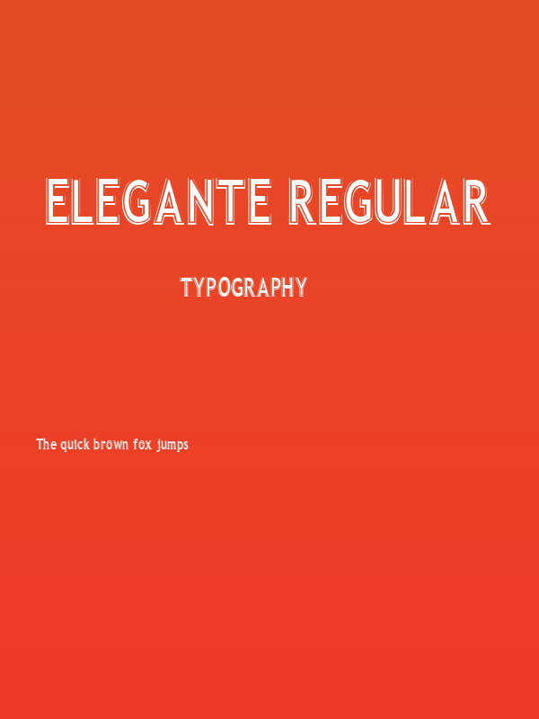 Elegante Regular Poster